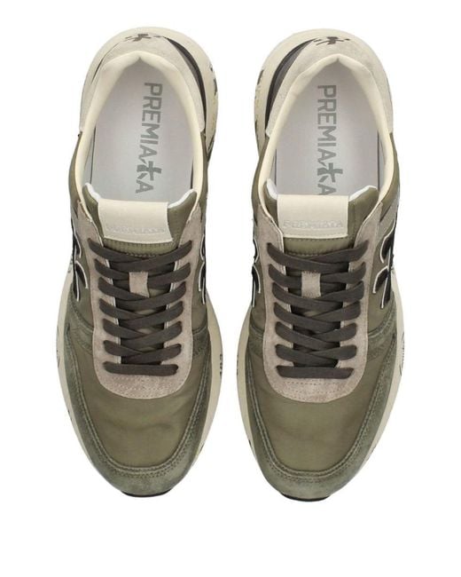 Premiata White Mick 7720 Lace-Up Sneakers for men