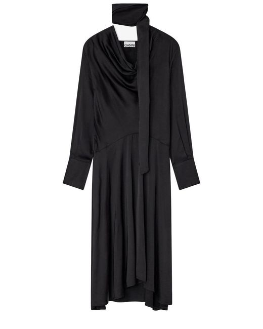 formal.midi dress Off Track | Black Bodycon Midi Dress With Sheer Sleeves