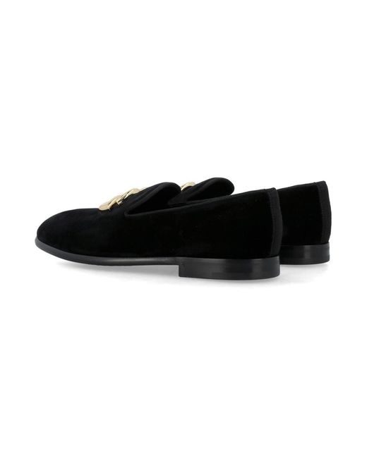 Dolce & Gabbana Black Slippers With Dg Logo for men