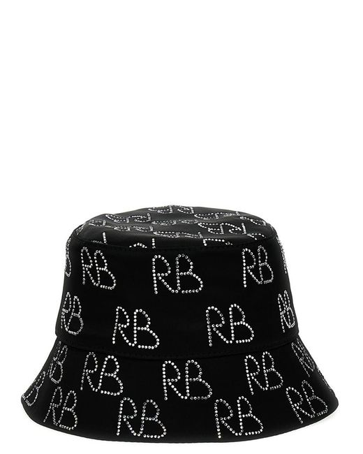 Ruslan Baginskiy Black Sequin Logo Bucket Hat