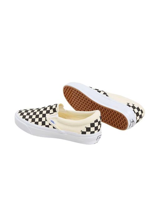 Vans White Slip-On Reissue 98 Checkerboard Shoes