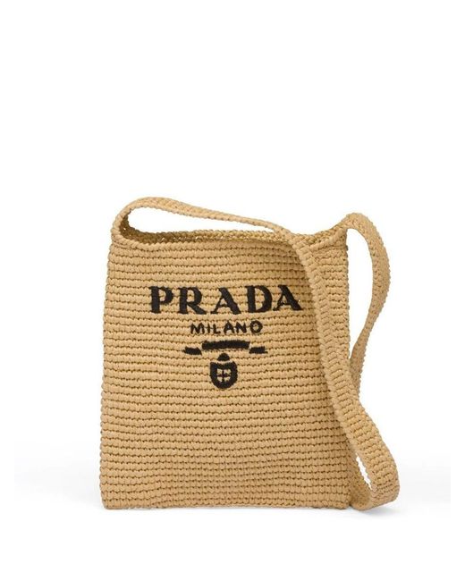Prada Bags in Natural | Lyst Australia