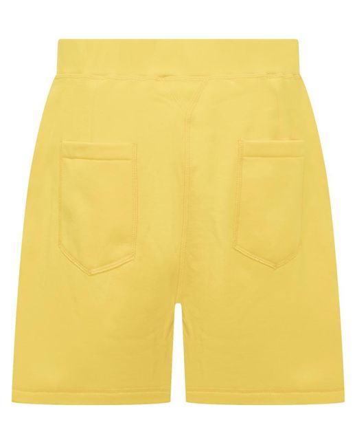 DSquared² Yellow Icon Collection Short Pants for men