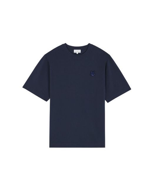 Maison Kitsuné Blue Bold Fox Head Oversize T-Shirt for men