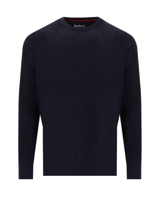 Barbour Blue Harrow Wool And Cashmere Sweater for men