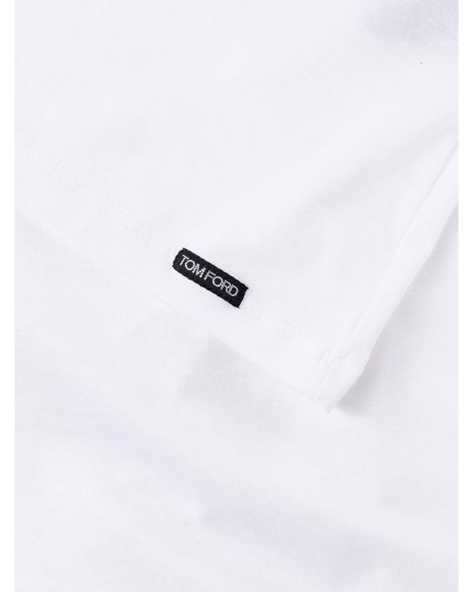 Tom Ford White T-Shirts And Polos for men