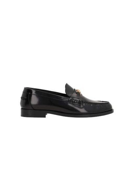 Versace Black Flat Shoes