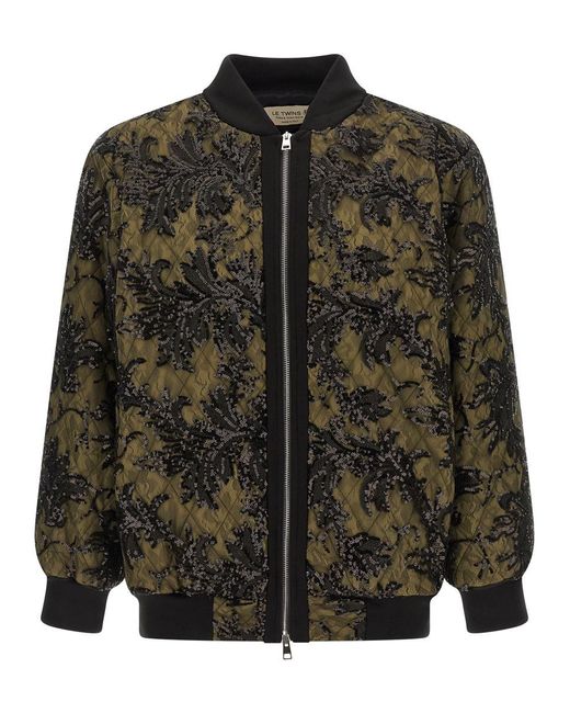 Le twins Black 'belluno' Bomber Jacket