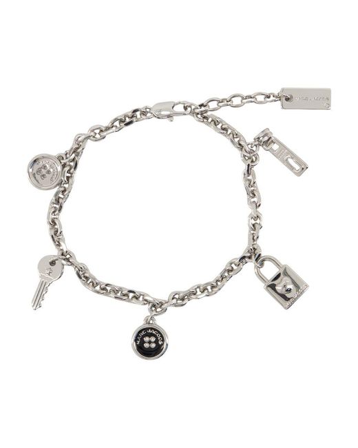Marc Jacobs Metallic Button Charm Bracelet