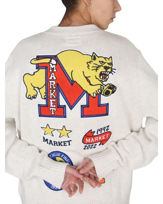 Market White Cardigan State Champs