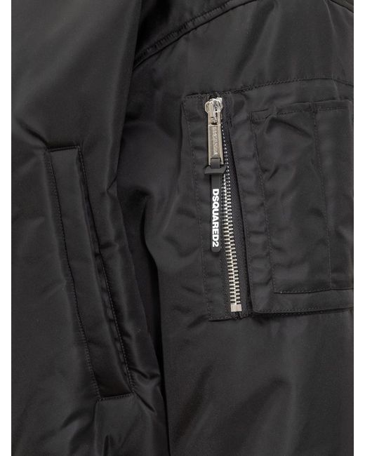 DSquared² Black Bomber Jacket for men
