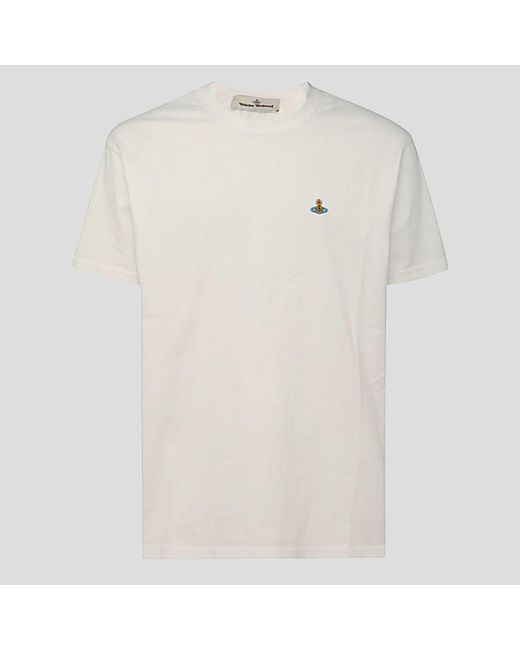 Vivienne Westwood White Cotton T-shirt for men
