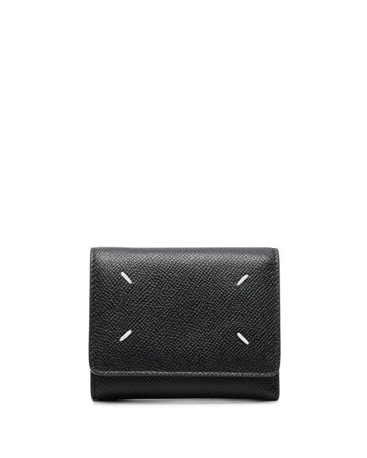 Maison Margiela Black Wallet Clip 3 With Zipper Accessories for men