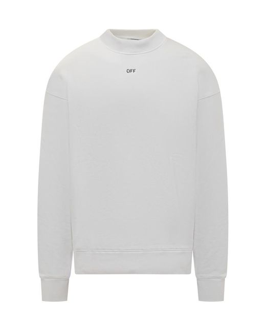 Off-White c/o Virgil Abloh White Sweatshirt With Logo for men