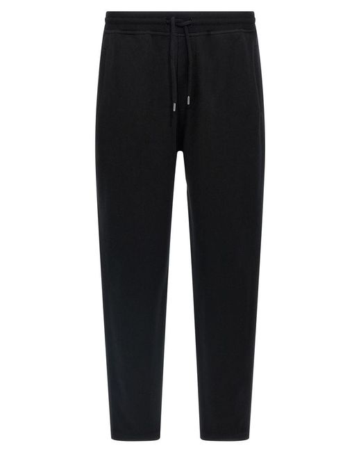 Brunello Cucinelli Black Cotton Joggers Pants for men