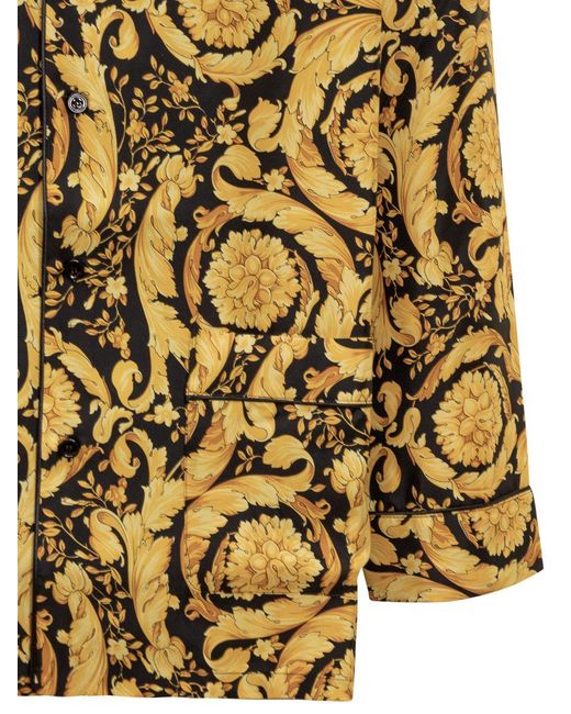 Versace Metallic Baroque Pajamas for men