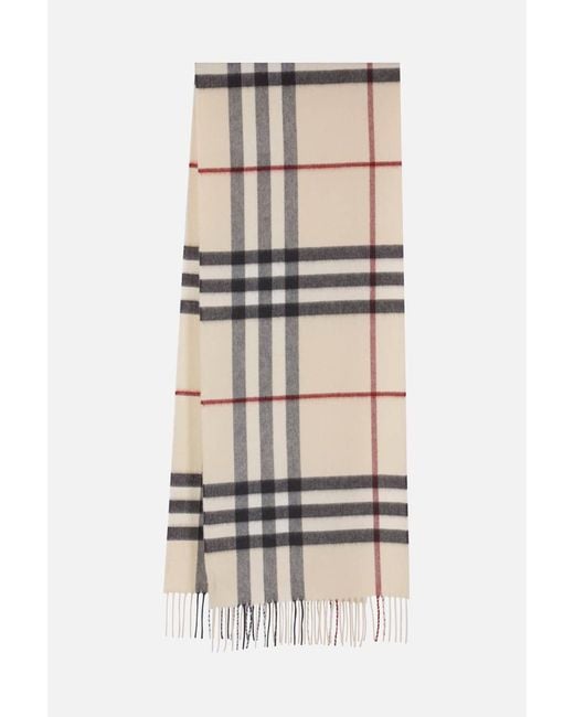 Burberry White Scarfs for men