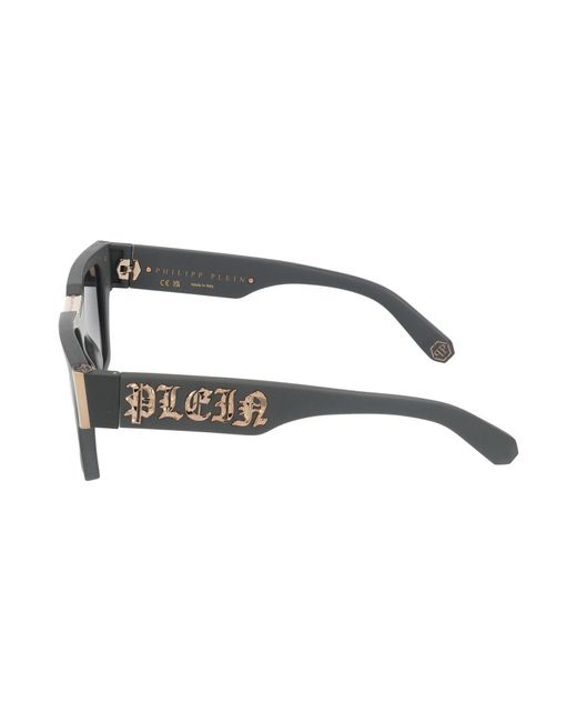 Philipp Plein Gray Sunglasses for men