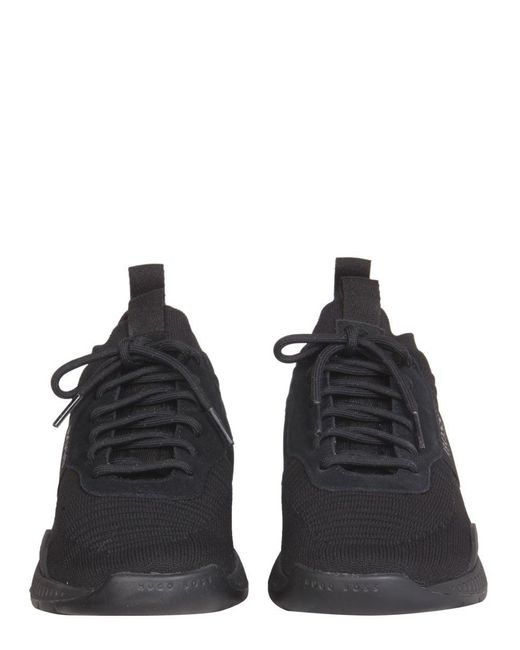 BOSS by HUGO BOSS Synthetic Titanium_runn_knst1 Sneakers in Nero (Black)  for Men - Save 60% - Lyst