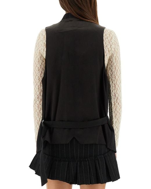 Isabel Marant Black Pinstripe Vest
