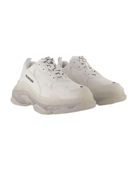 Balenciaga Gray Triple S Clearsole Sneakers