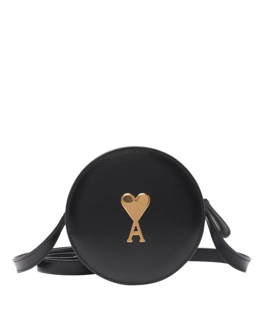AMI Black Ami Paris Shopping Bags