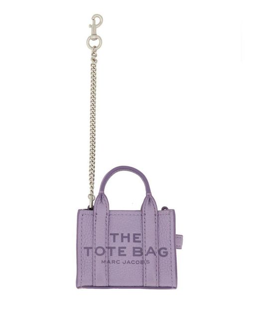 Marc Jacobs Portachiavi The Tote Nano in Purple | Lyst