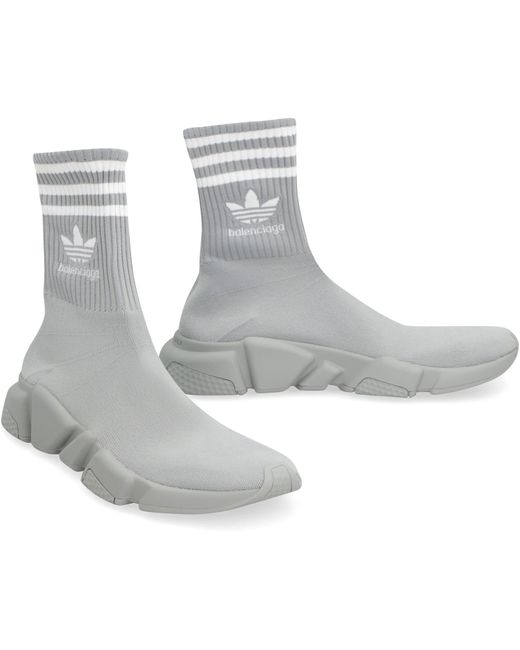 Balenciaga White X Adidas -speed Trainers Knitted Sock-sneakers
