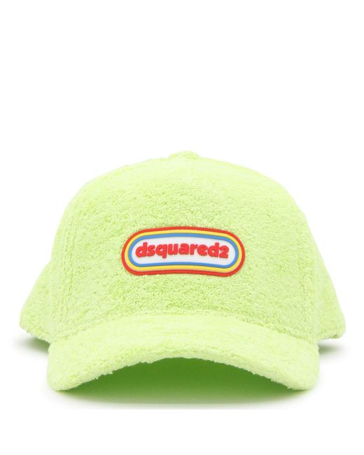 DSquared² Green Logo Terry-cloth Baseball Cap