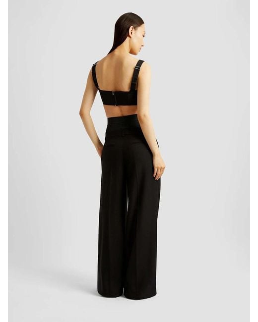 Erdem Black Wide Leg Pants