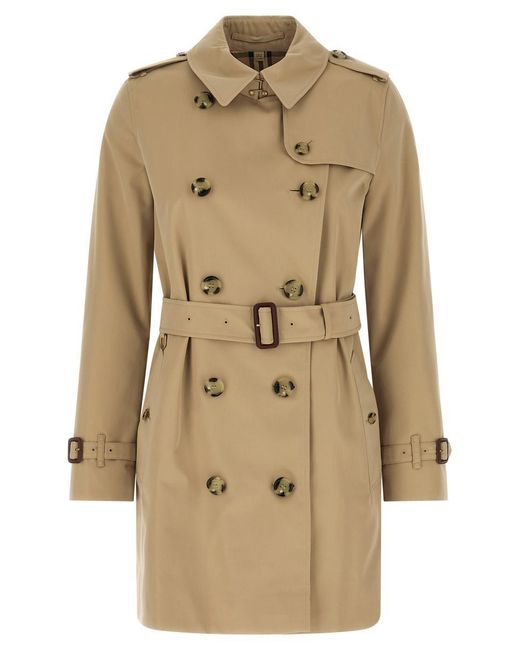 Burberry Natural 'Kensington' Trench Coat
