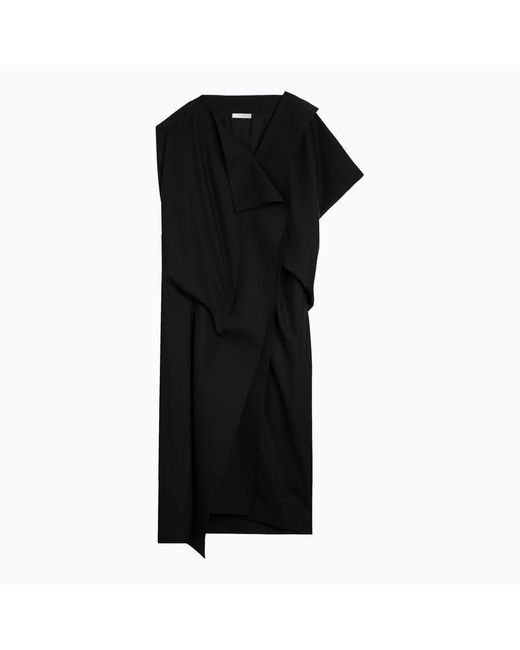 The Row Black Asymmetrical Dress