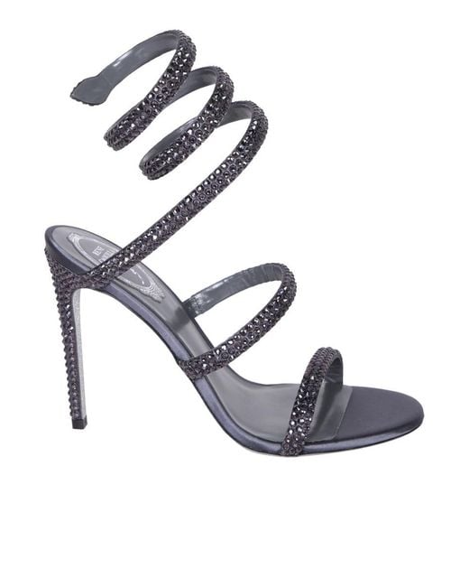 Rene Caovilla Blue Sandals