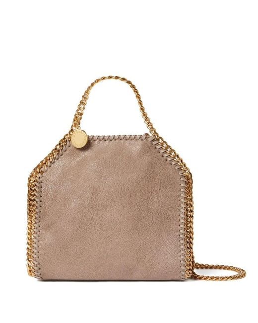 Stella McCartney Natural Falabella Tiny Tote Bags