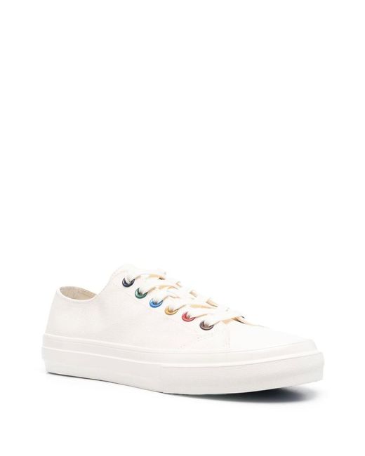 PS by Paul Smith White Kinsey Canvas Sneakers for men
