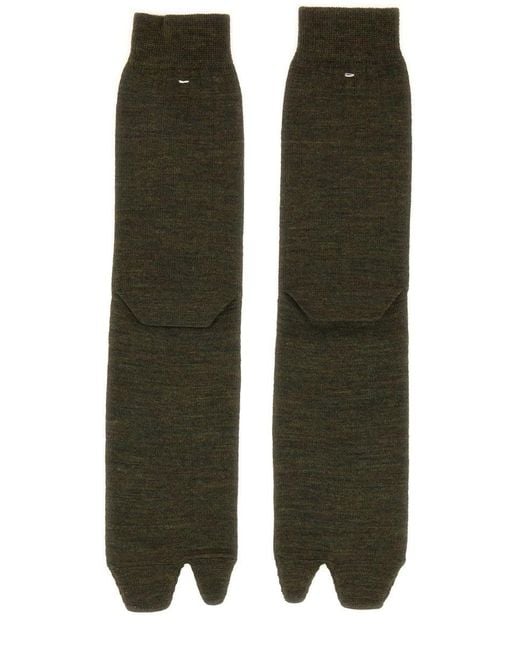 Maison Margiela Green Tabi Socks for men