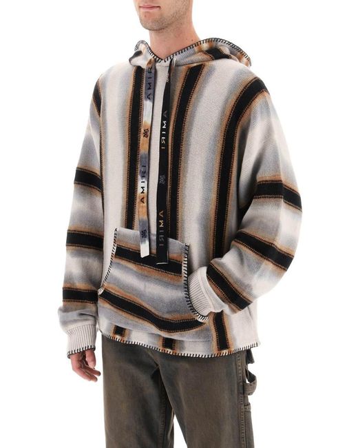 Amiri Gray Oversized Cashmere And Wool Sweatshirt for men