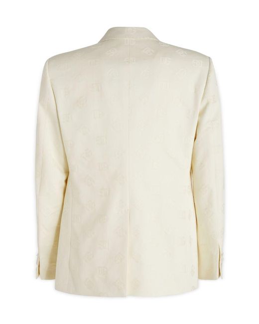 Dolce & Gabbana Natural Single-Breasted Jacket for men