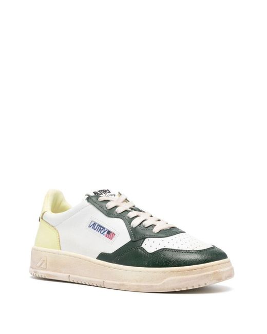 Autry Green Leather Sneakers for men