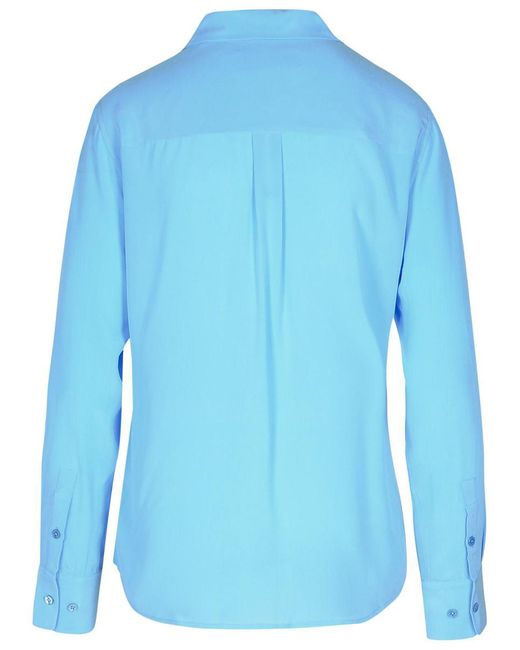 Equipment Blue Light Silk Shirt