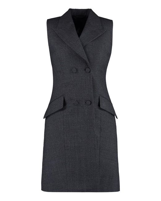 Givenchy Black Double Breasted Blazer Dress