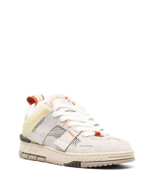 Axel Arigato White Area Patchwork Leather Sneakers for men
