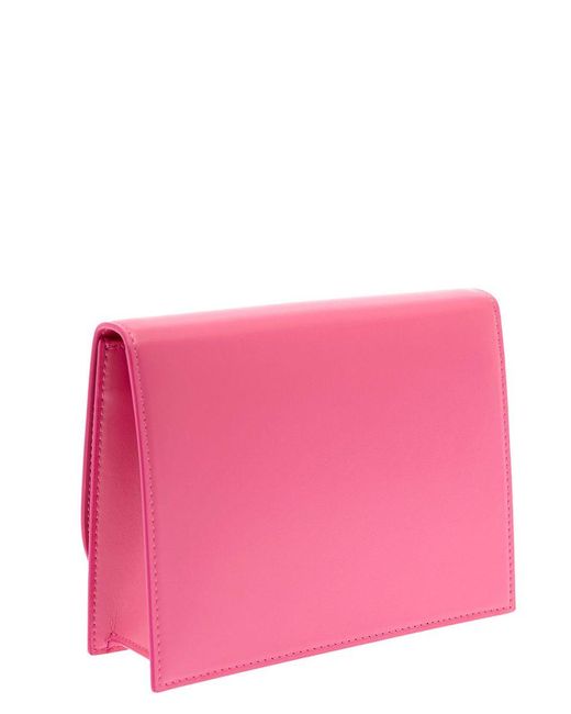 Dolce & Gabbana Pink Embossed Crossbody Bag Woman Dolce&gabbana