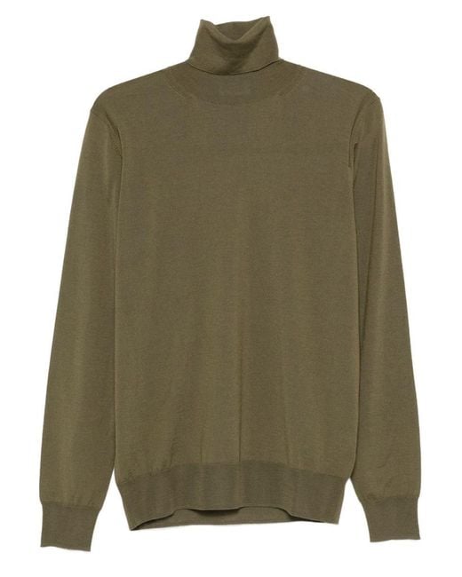 Paolo Pecora Men's Green Sweaters