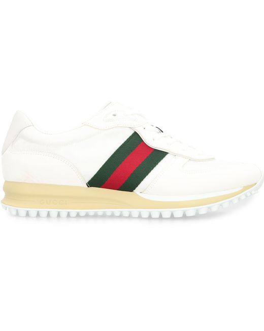 Gucci White Re-Motion Low-Top Sneakers for men