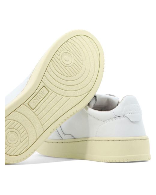 Autry White "Medalist" Sneakers