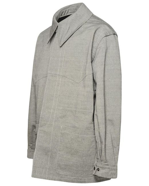 Maison Margiela Gray Grey Cotton Jacket for men