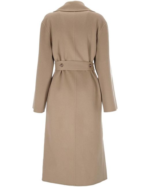 Alberta Ferretti Natural Coats