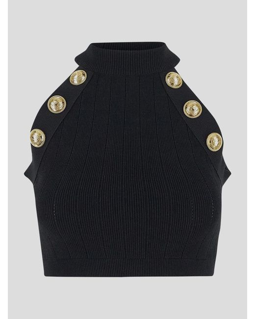 Balmain Blue T-Shirts And Polos