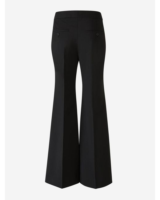 Givenchy Black Crepe Flare Trousers